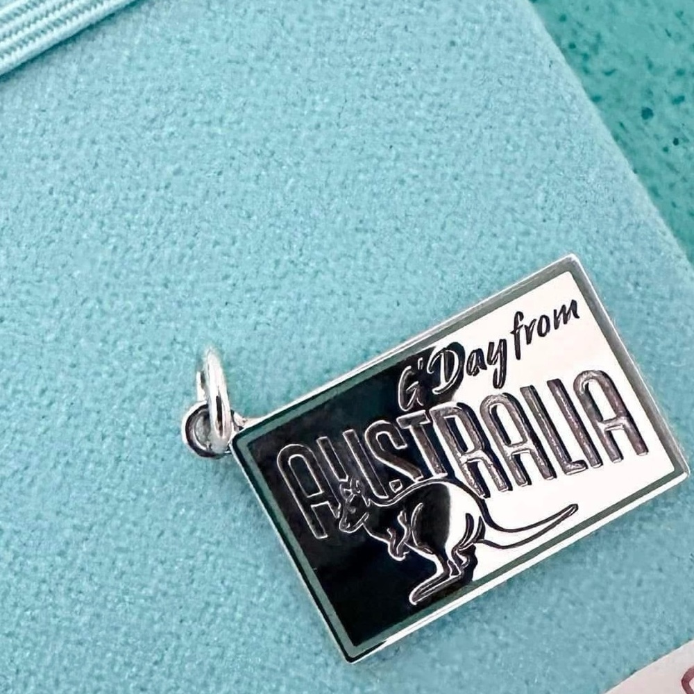 Tiffany & Co. Silver Australia Postcard Charm